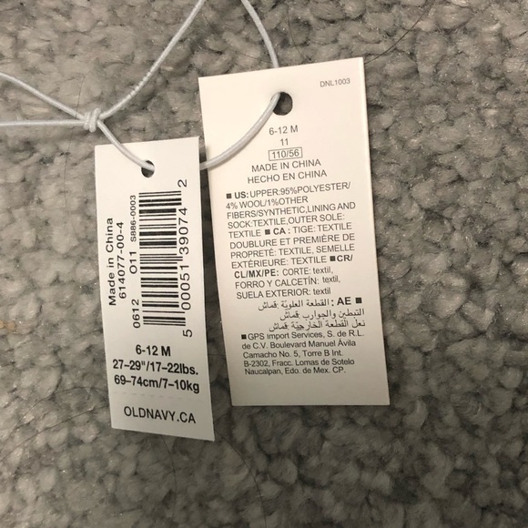 Old Navy baby boys size 6-12 months navy blue shoes - Picture 5 of 5